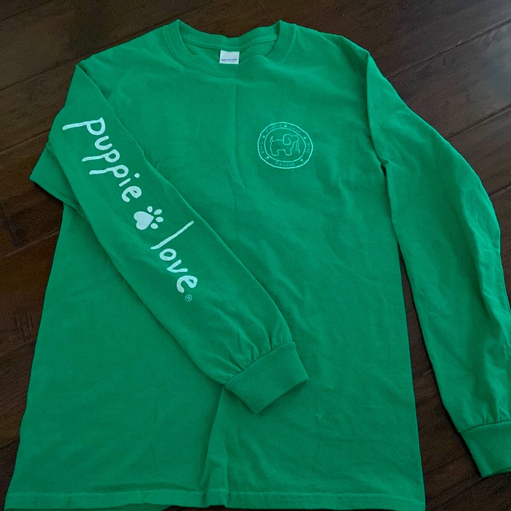 Puppie Love Long Sleeve Tee 🍀 🐶